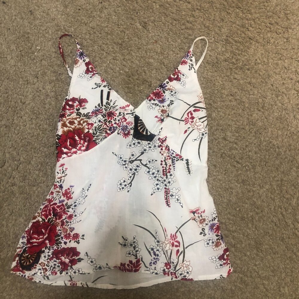 Women's Floral Shirt Size S - Picture 2 of 7